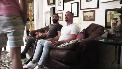 Gay Porn Cum Shots: Hot Sex Number with Dad and Uncle