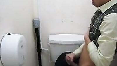 Letting it go in public restroom