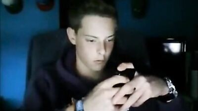 Boy Cam Wanker XXX Collection: Blond Amateur Cum Shots