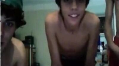 Gang Bang - Three Boys Get Hands-On with Their Cocks!