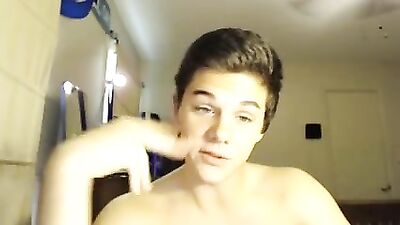 Handsome Eyes Web-Cam Handjob!