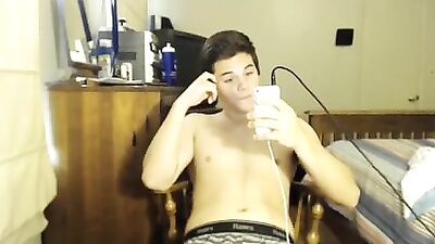 Handsome Eyes Web-Cam Handjob!