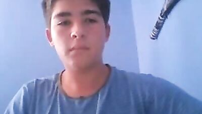 In blue: Amateur Solo Handjob - A Hot Gay Porn Video for Your Pleasure!