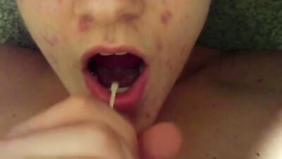Spotty Adolescent Drops A Modest Load In His Own Mouth Part 2: Gay Porns Next Generation