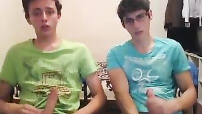 Handsome Couple - Amateur Cum Shots & Handjob Delight