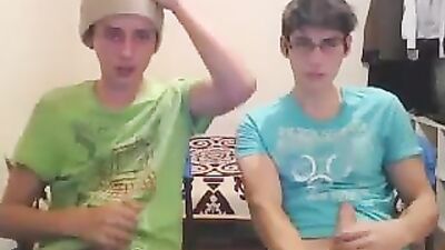 Handsome Couple - Amateur Cum Shots & Handjob Delight