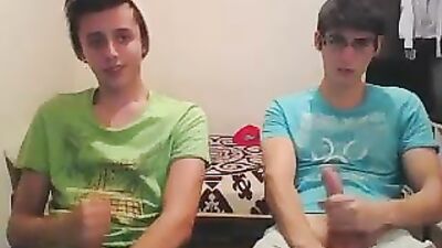 Handsome Couple - Amateur Cum Shots & Handjob Delight