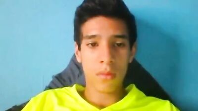 Latino Twink Exposes His Handsome Body While Jerking on Webcam