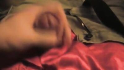 Sexual Red Satin Web-Cam Cum Shots - Pov