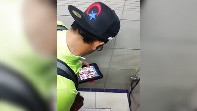 Masturbation in Public Toilets - Amateur Cum Shots Handjob