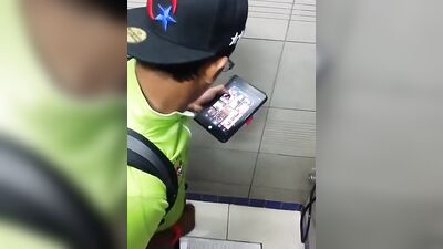 Masturbation in Public Toilets - Amateur Cum Shots Handjob