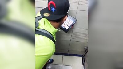 Masturbation in Public Toilets - Amateur Cum Shots Handjob