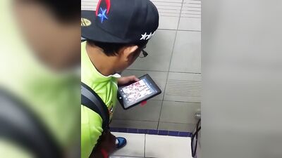 Masturbation in Public Toilets - Amateur Cum Shots Handjob