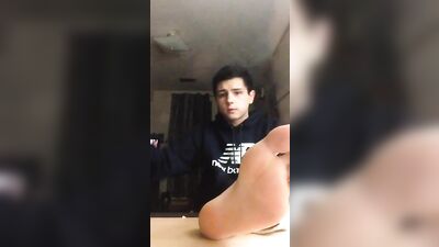 Gang Of Foot Lovers Dominate Guys Feet!