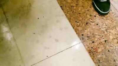 Public Toilet Hookup: Amateur Cum Shots and Handjobs