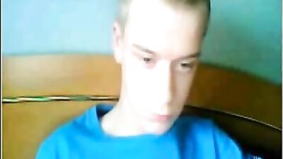 Blond Boy Cam Show: Brentons Web-Cam Solo Adventure