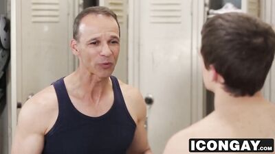 Daddy Rodney Gives Kory A Hardcore Lesson In The Locker Room