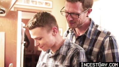 Stepson And His Daddy Are Joined By Person For Exposed Fucking