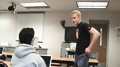 Blond Wrestlers Muscular Biceps Seduce Classmates in Gay Porn Video