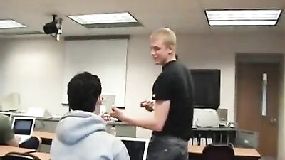 Blond Wrestlers Muscular Biceps Seduce Classmates in Gay Porn Video