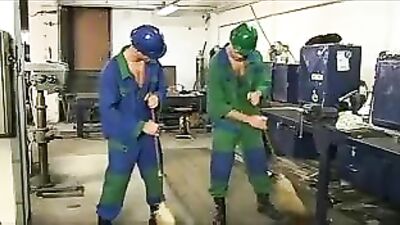 Gay Porn Clean-Up Crew: Action Group Sex