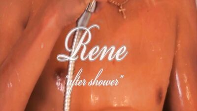 Gay Porn Threesome: René After the Shower... and Friends!