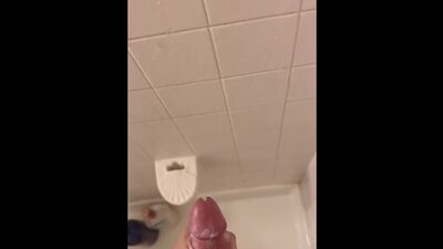 Shower cumshot