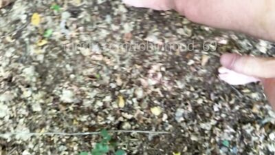 Enjoying the great outdoors with hard cock