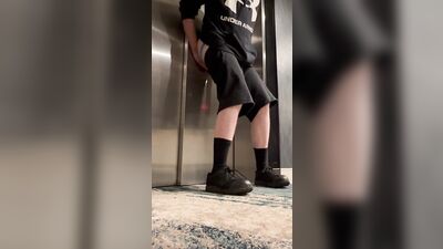 Playing at the hotel elevators and got scared I got caught????