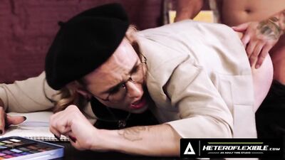 HETEROFLEXIBLE - Femboy Artist Axel Rose Gets Smashed By College Jock Clark Delgaty For Inspiration