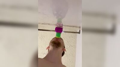 Throating my dildo is fun????