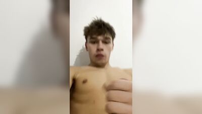 Hot Twink In cum Wank His Dick After Orgasming