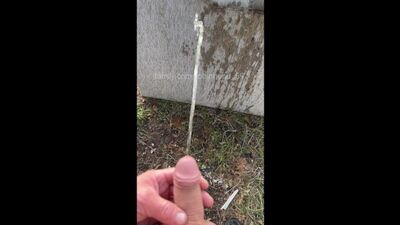 PISS horny DADDY foreskin cock at sofa