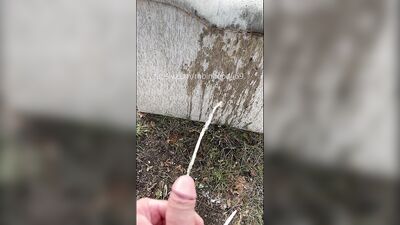 PISS horny DADDY foreskin cock at sofa