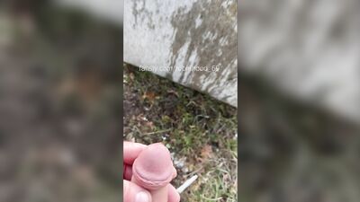 PISS horny DADDY foreskin cock at sofa