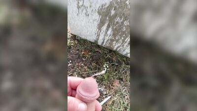 PISS horny DADDY foreskin cock at sofa