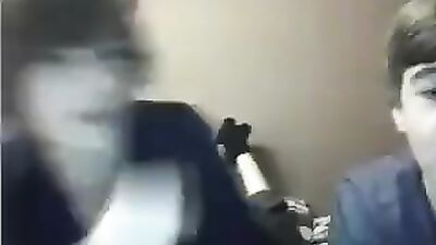 Web-Cam Two-Man Show: Two Teens Jerking Off Together