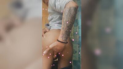 Hispanic Papi Showing off Dick and Twink ass