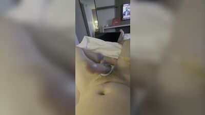 Self bust my balls HARD til CUM