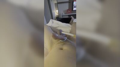 Self bust my balls HARD til CUM