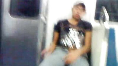 Subway Heat: Amateur Public Outside Handjob - A Gay Porn Video