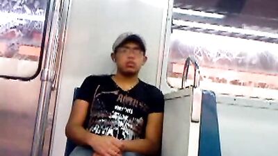 Subway Heat: Amateur Public Outside Handjob - A Gay Porn Video