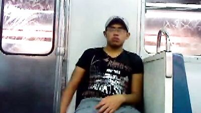 Subway Heat: Amateur Public Outside Handjob - A Gay Porn Video