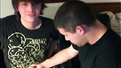 Gay Porn - Cute Guy Seduces His Older Friend: Bareback Action Amateur Fuck!