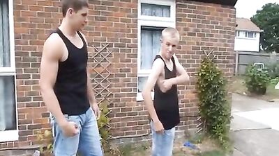 Blond Biceps Battle - Two Cutie Muscle Boys Compete for the Best Bulge!