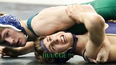 Muscle Flex Battle: Two Teen Boys Wrestle and Show Off Their Strength!