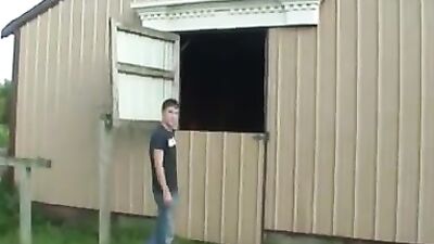 Down on the farm: Gay Bareback Group Action!