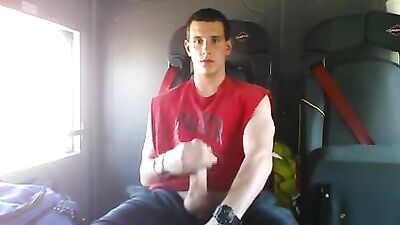 Bus Wank (no cum): Big Cocks Handjob Fetish