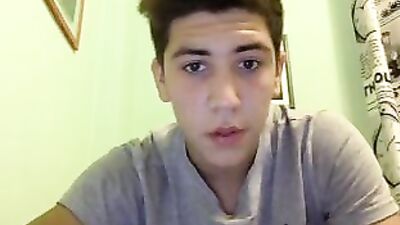 Pretty Boy Masturbating Webcam: Amateur Cum Shots Handjob!