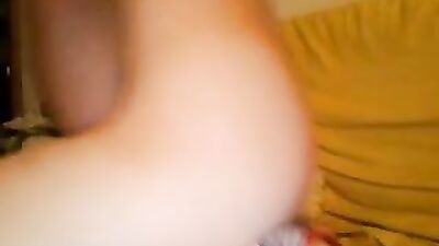 Old Yellow Couch Gets Dirty with Amateur Handjobs and Cum Shots!